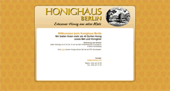Desktop Screenshot of honighaus.com